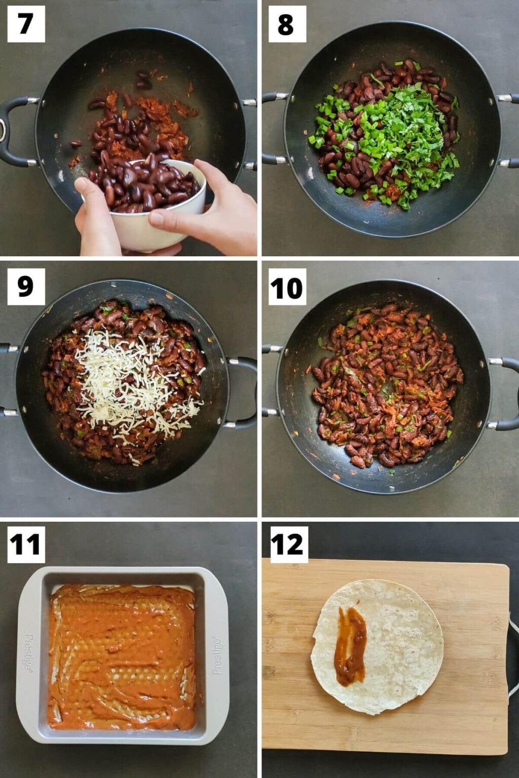 Vegetarian kidney bean enchiladas with easy homemade sauce