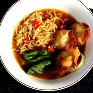 Fried wonton soup