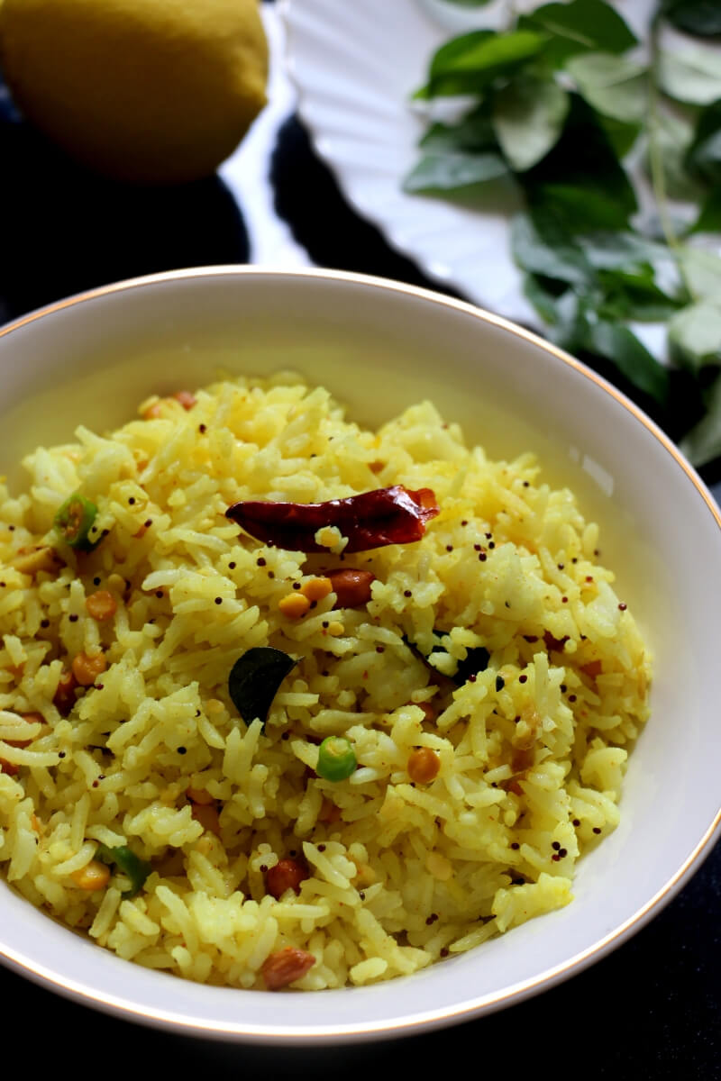 Lemon rice recipe - Lemon rice - South indian style lemon rice