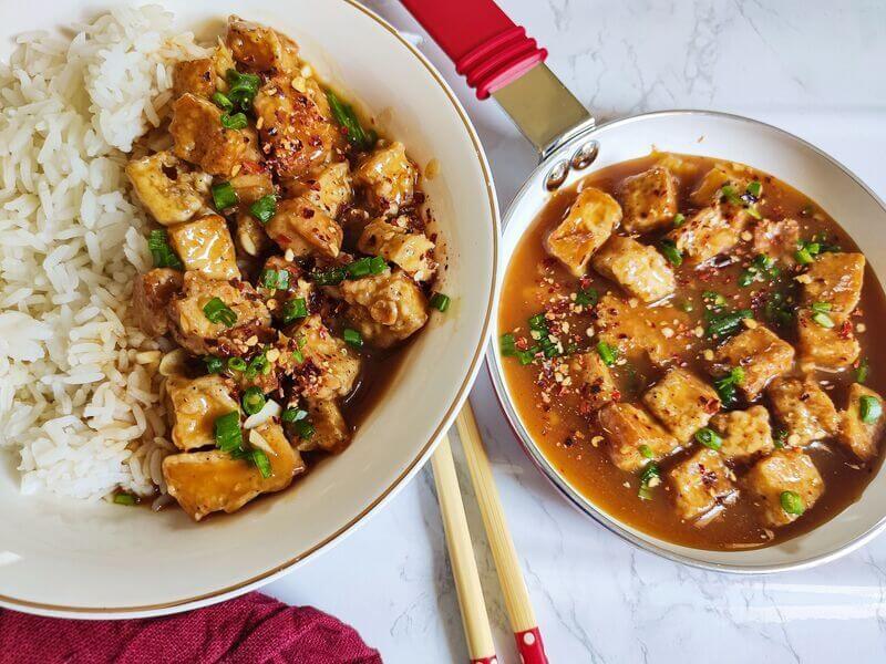 Vegan orange tofu recipe -Tofu recipe-Meatlessdinner-healthy tofu recipe