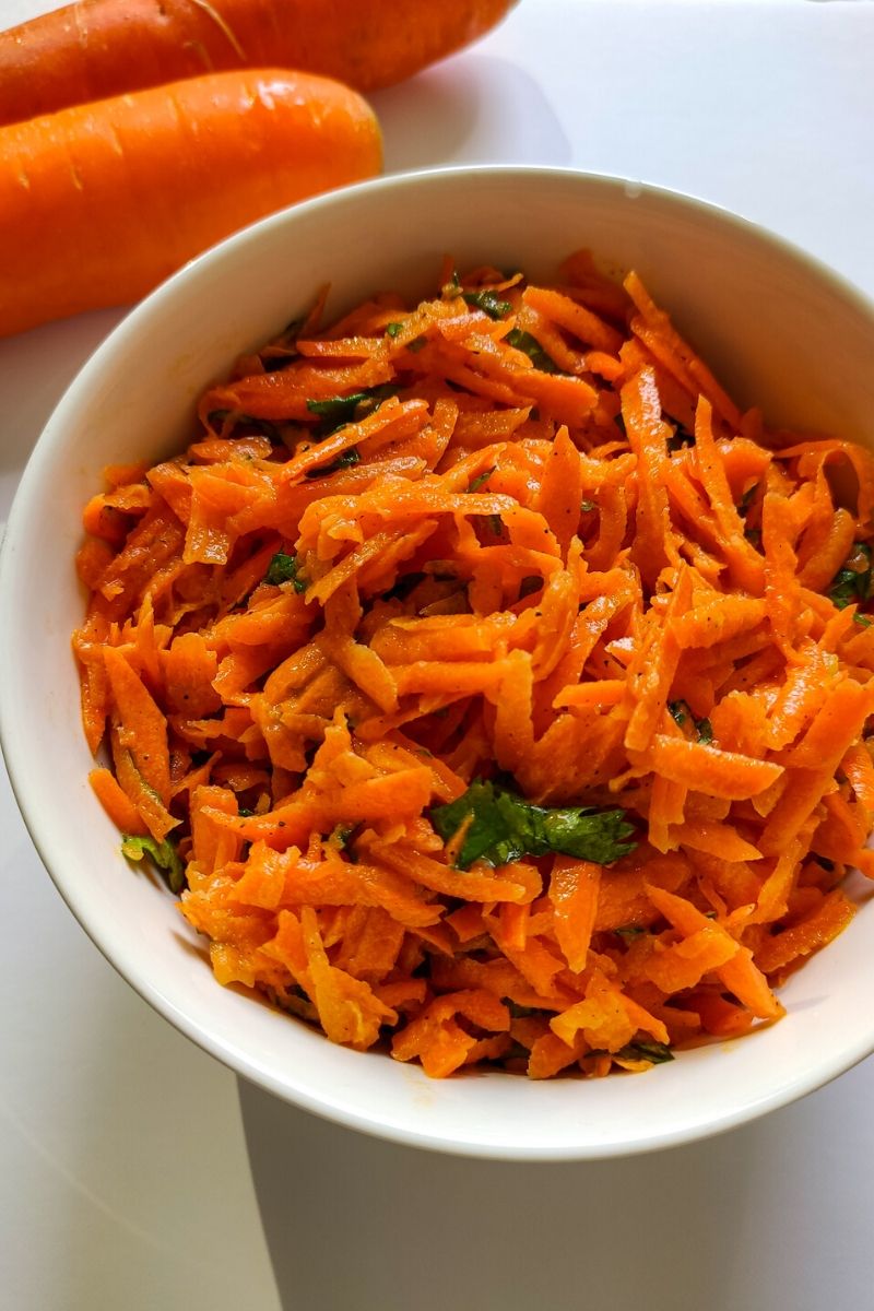 French Carrot Salad- a tasty and easy under 20 minutes recipe