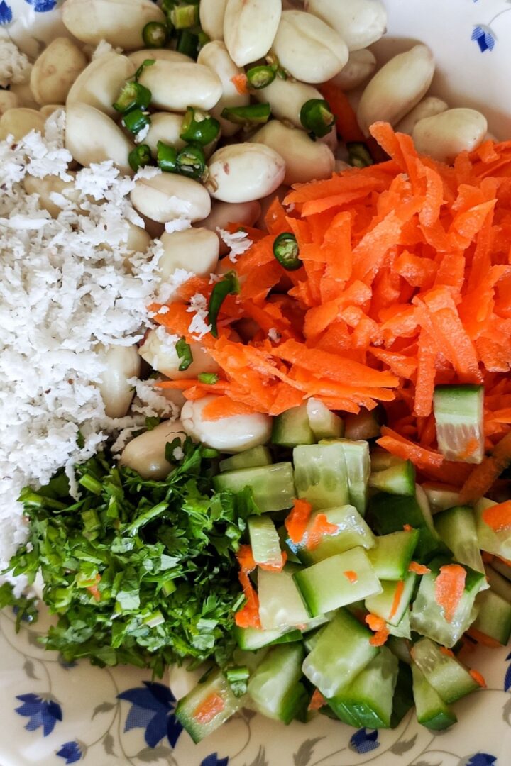 Indian peanut salad tasty, healthy and simple salad recipe