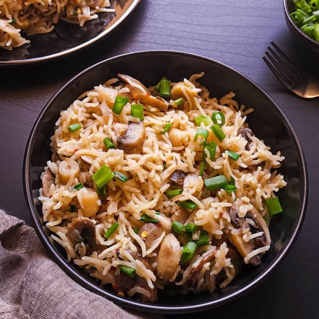 Masroom Rice Mushroom Rice Recipe
