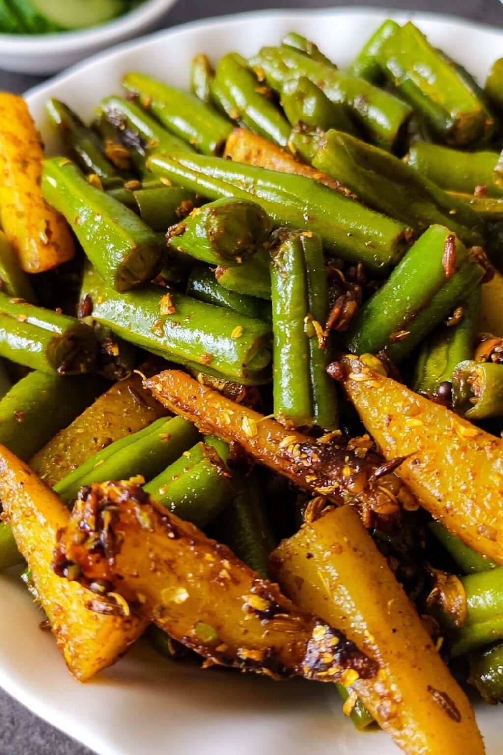 Aloo Beans-Indian style green beans and potatoes