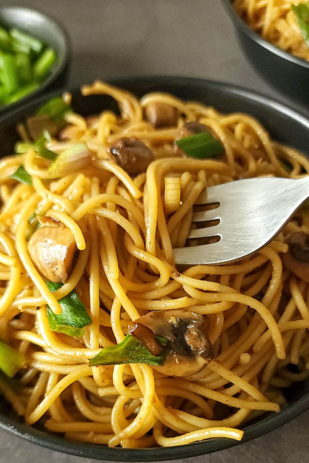 Mushroom noodles Quick & Easy Asian style noodles