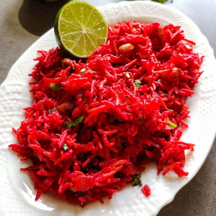 Beetroot rice recipe - Quick one pot rice recipe-Indian style