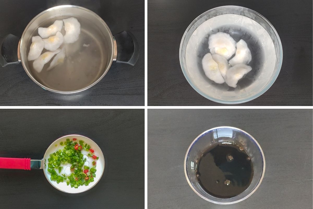 Steps to make transparent Vietnamese dumplings