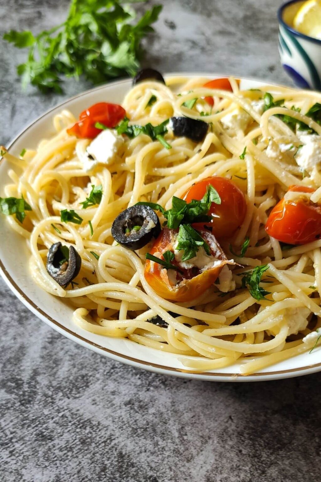 vegetarian-greek-spaghetti-20-minutes-refreshing-pasta-recipe