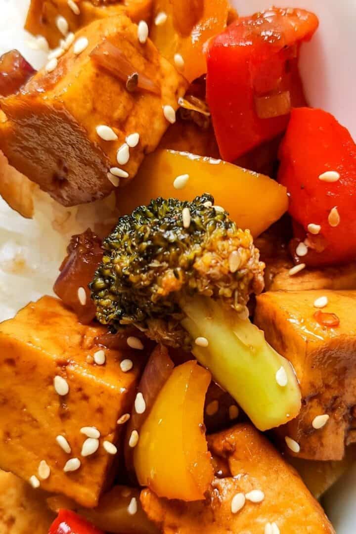 Sweet and sour tofu Easy and tasty vegan Asian recipe