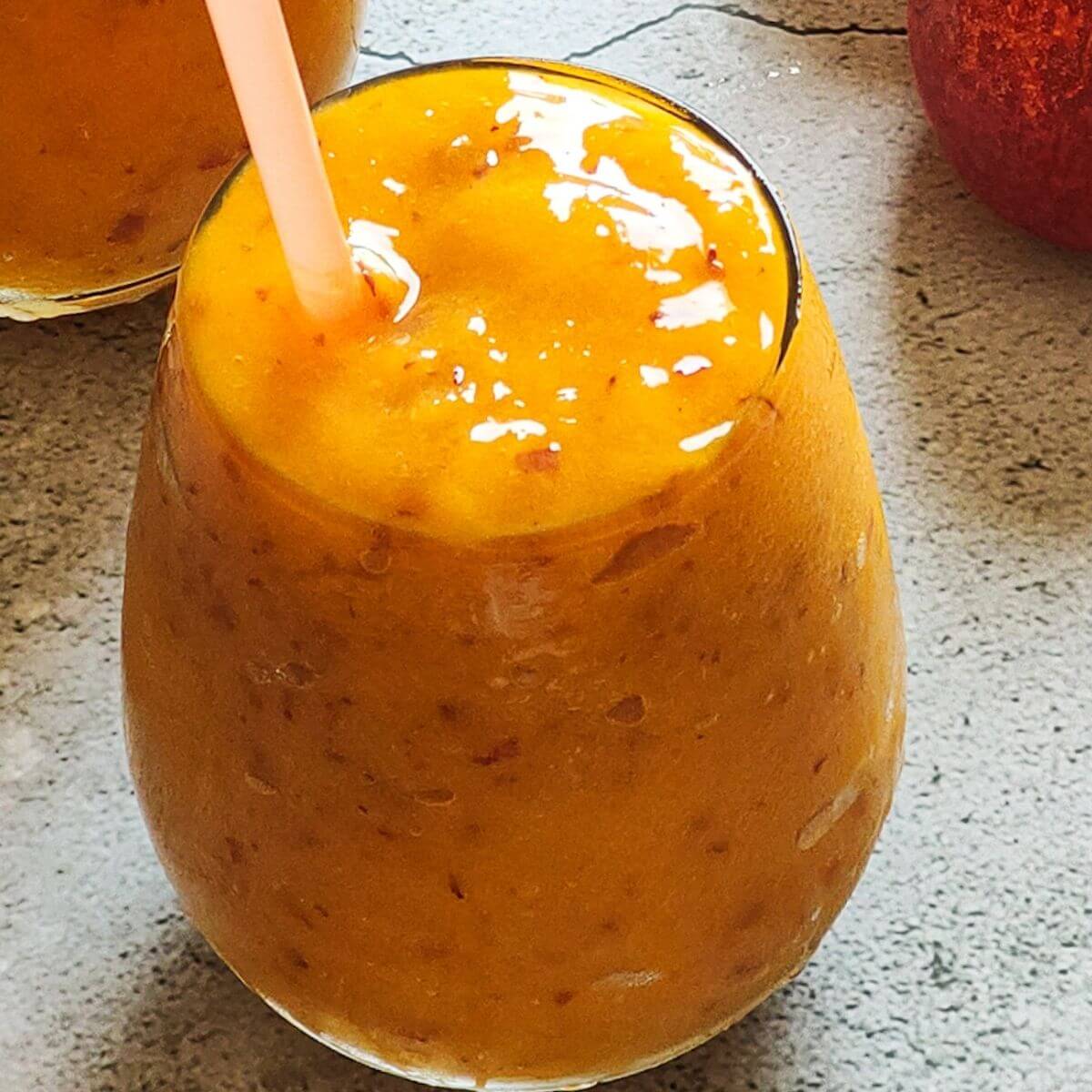 Peach Mango Smoothie - A 5 minutes recipe made with just 3 ingredients