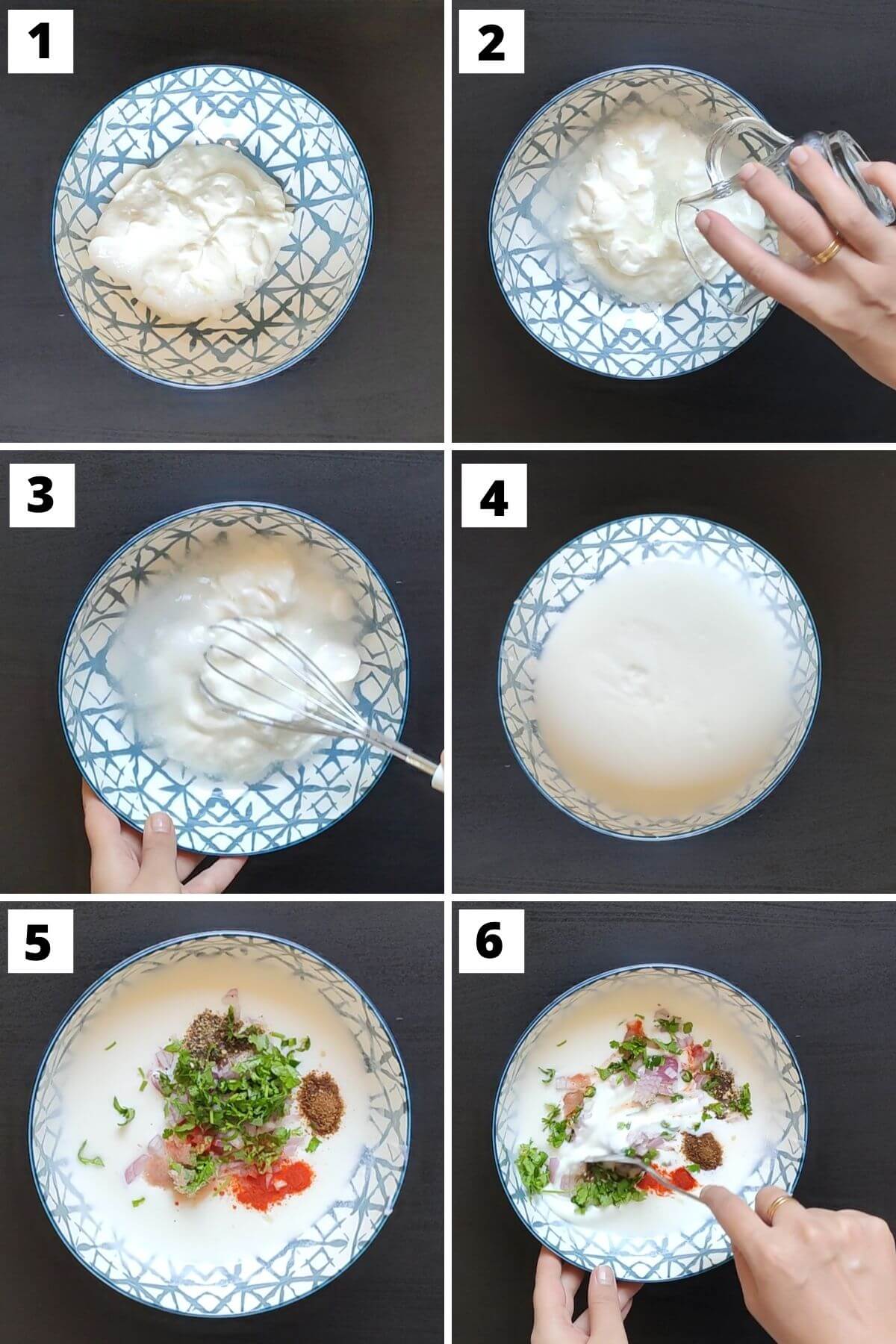 Steps to make onion raita