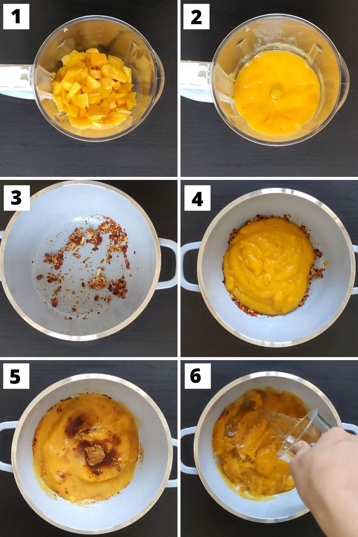Steps to make mango chili sauce