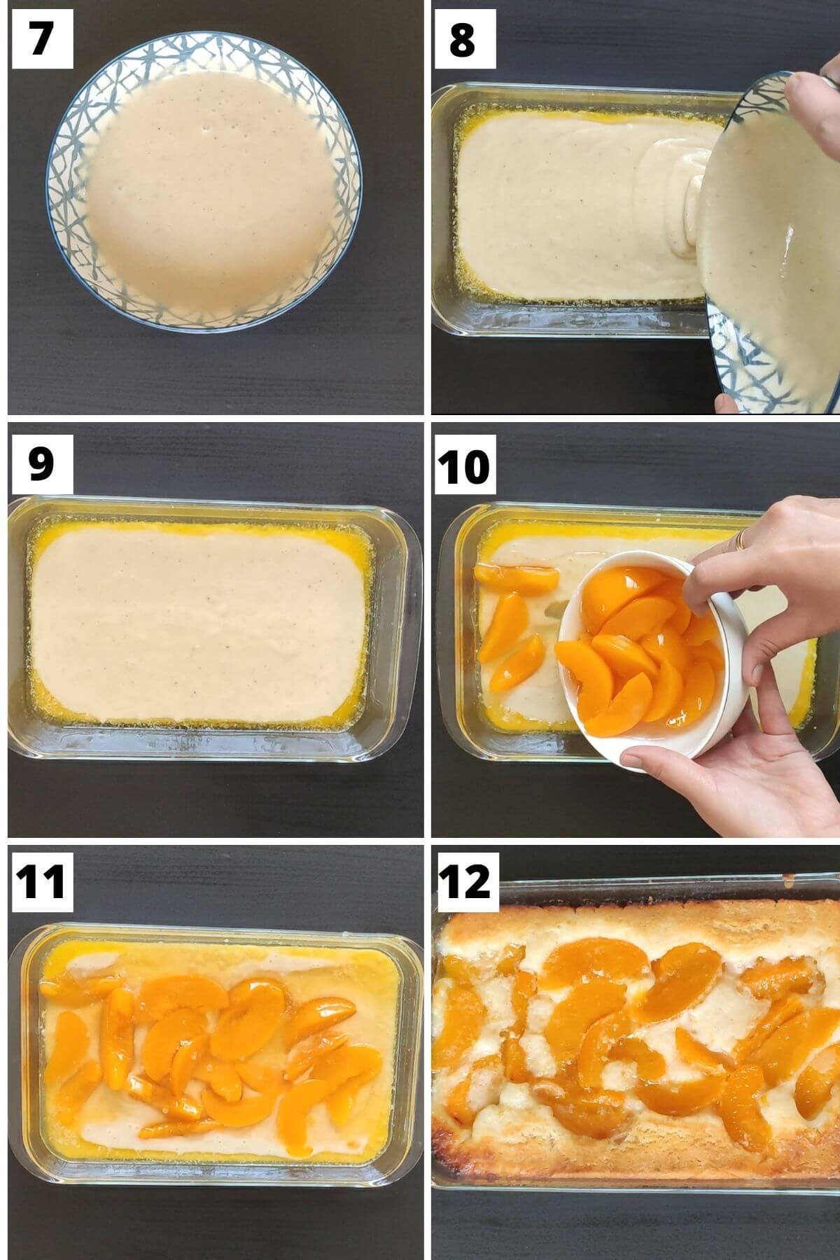 Steps to make peach cobbler with canned peaches