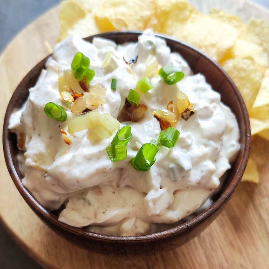 Sour cream and onion dip French onion dip Quick and easy recipe