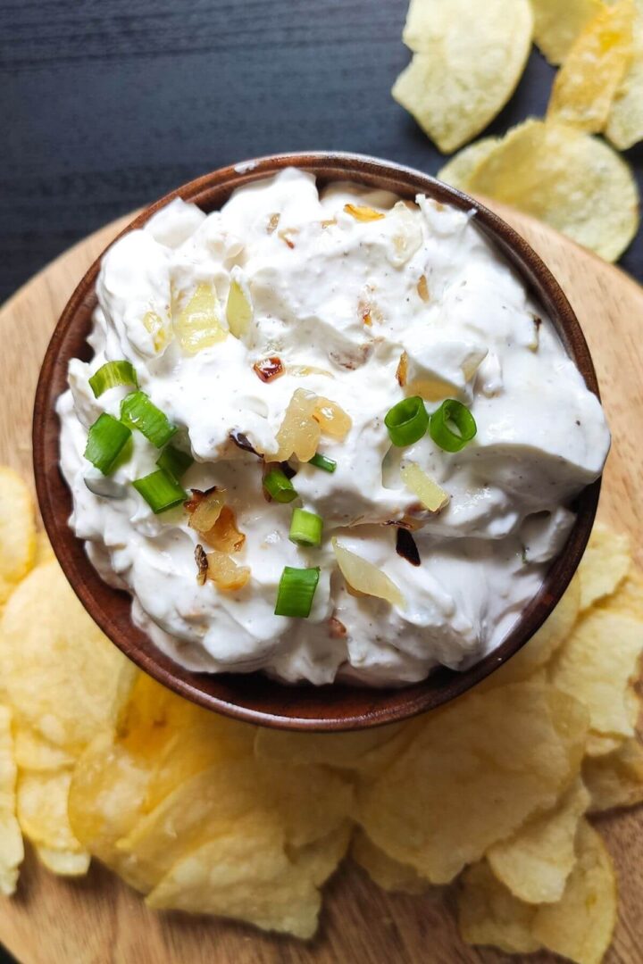 Sour cream and onion dip French onion dip Quick and easy recipe