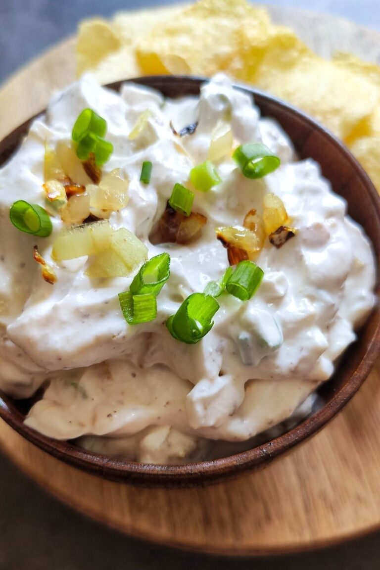 Sour cream and onion dip French onion dip Quick and easy recipe