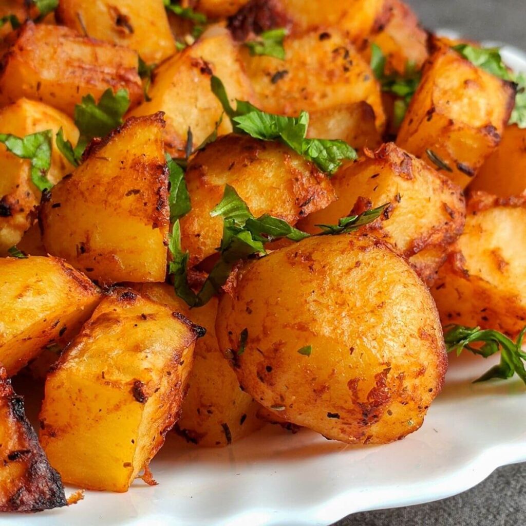 Roasted Spanish potatoes A quick and easy recipe