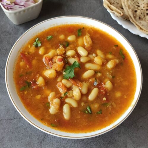 White bean curry - 25 minutes vegan and gluten-free recipe