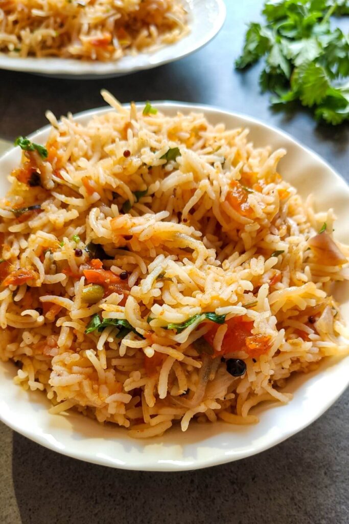 Tomato rice-Indian style
