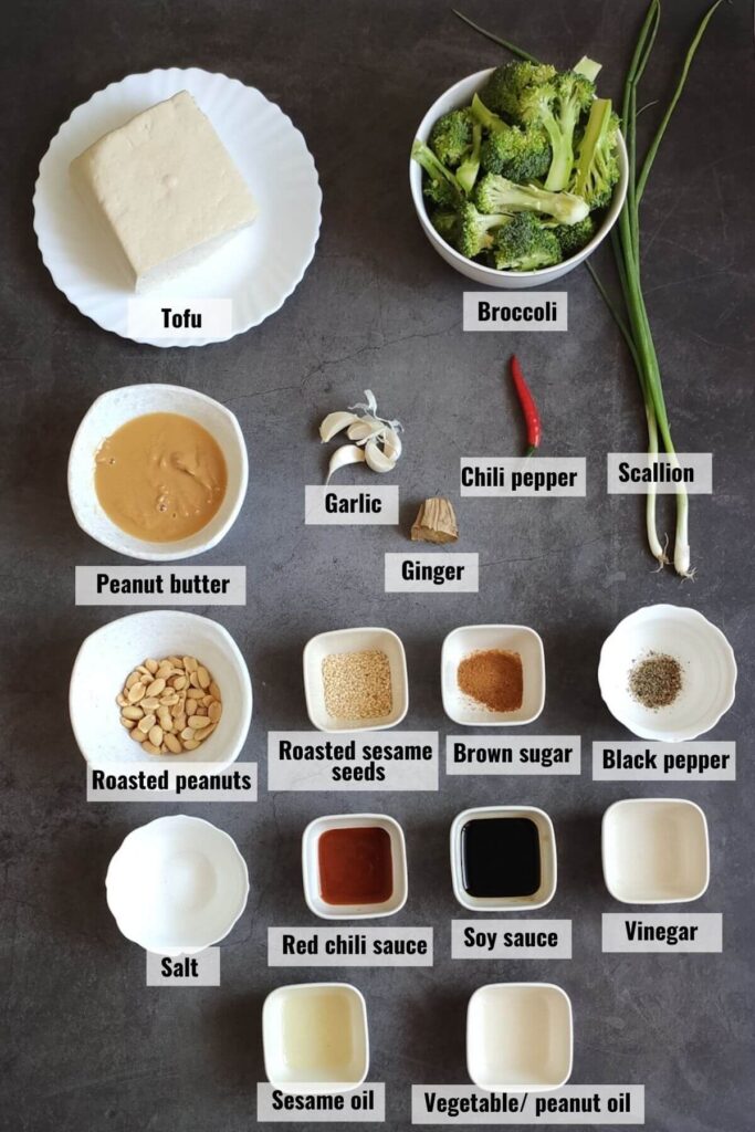 Tofu and broccoli stir fry in peanut sauce quick 30 minutes recipe