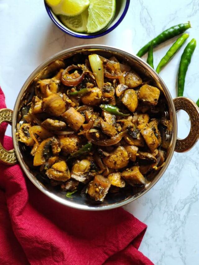 Mushroom pepper fry Greenbowl2soul