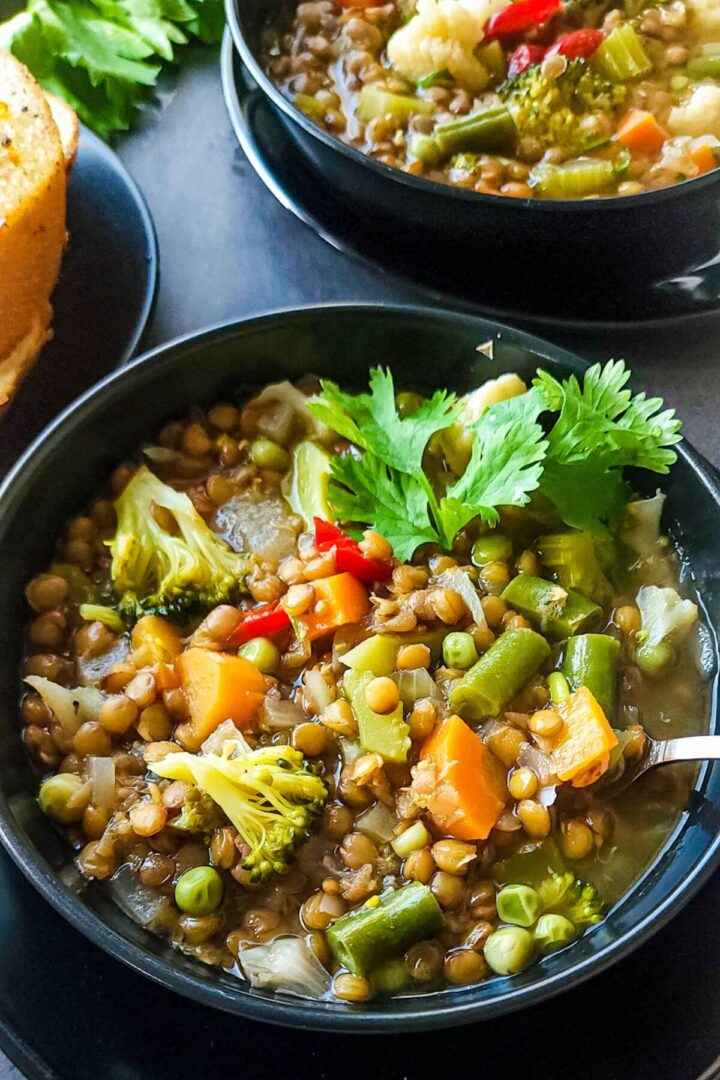 Vegetable lentil soup