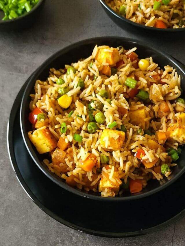Easy paneer fried rice Greenbowl2soul