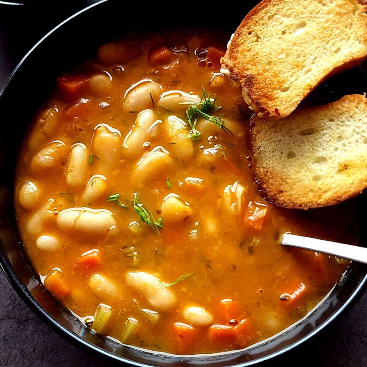 International Greek White Bean Soup- Fasolada