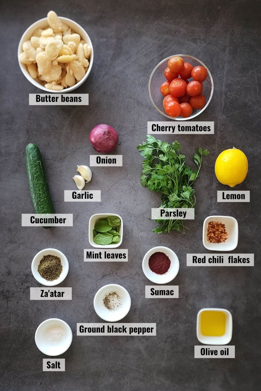 Butter bean salad (Lebanese style)