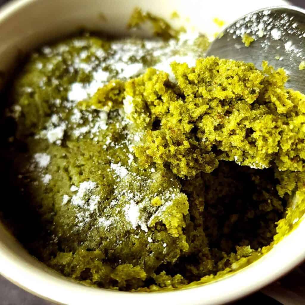 Matcha mug cake