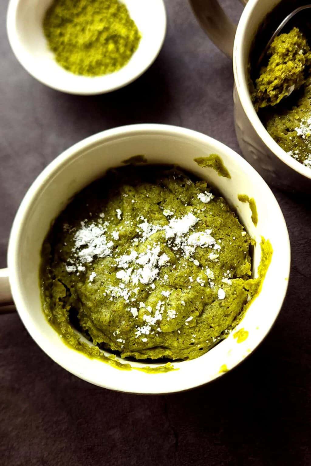 Matcha mug cake