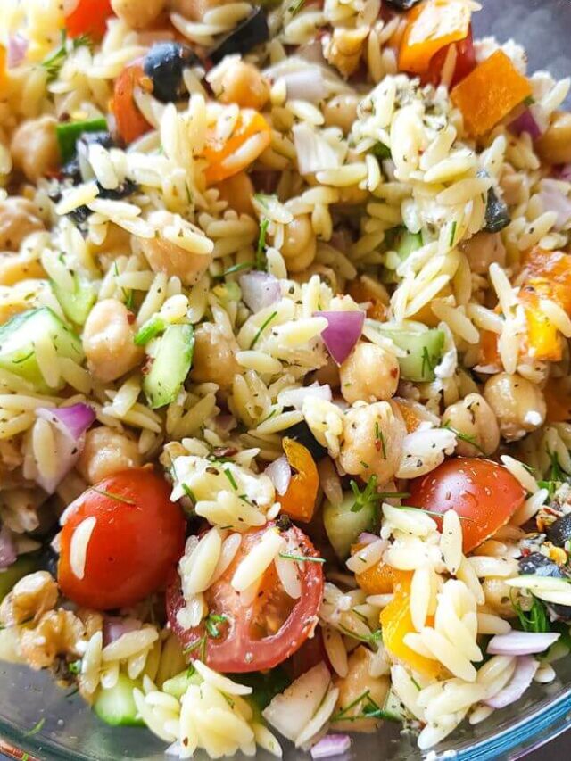 Greek orzo salad Greenbowl2soul