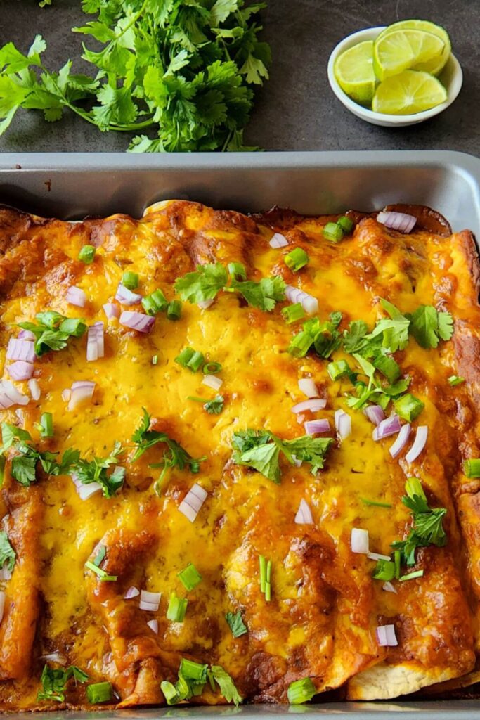 Mushroom enchiladas