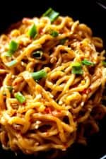 Spicy peanut butter noodles - Greenbowl2soul