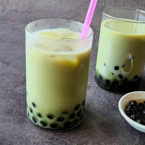 Matcha bubble tea