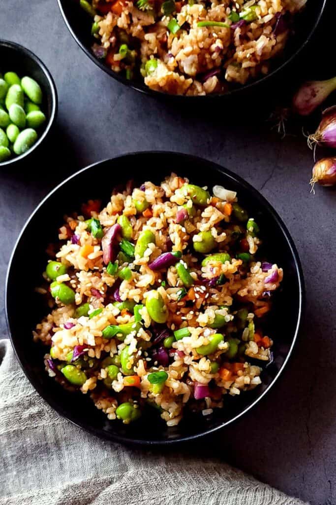 Edamame rice