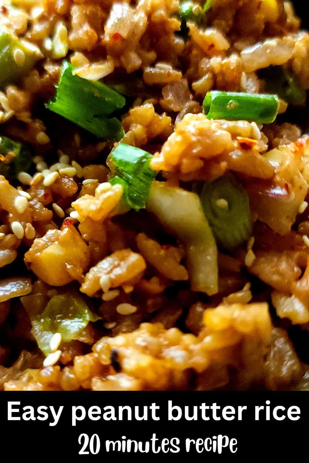 Peanut butter rice with vegetables Greenbowl2soul