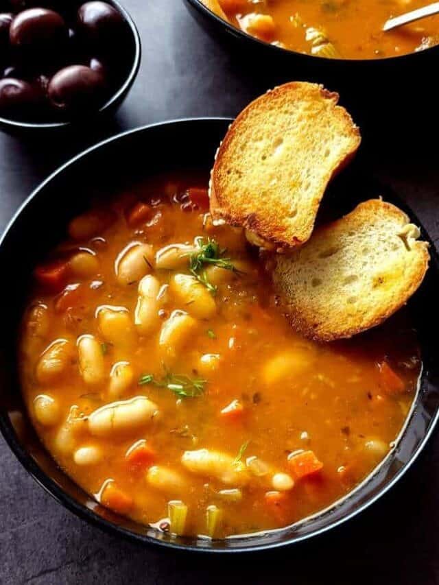 Greek white bean soup Greenbowl2soul