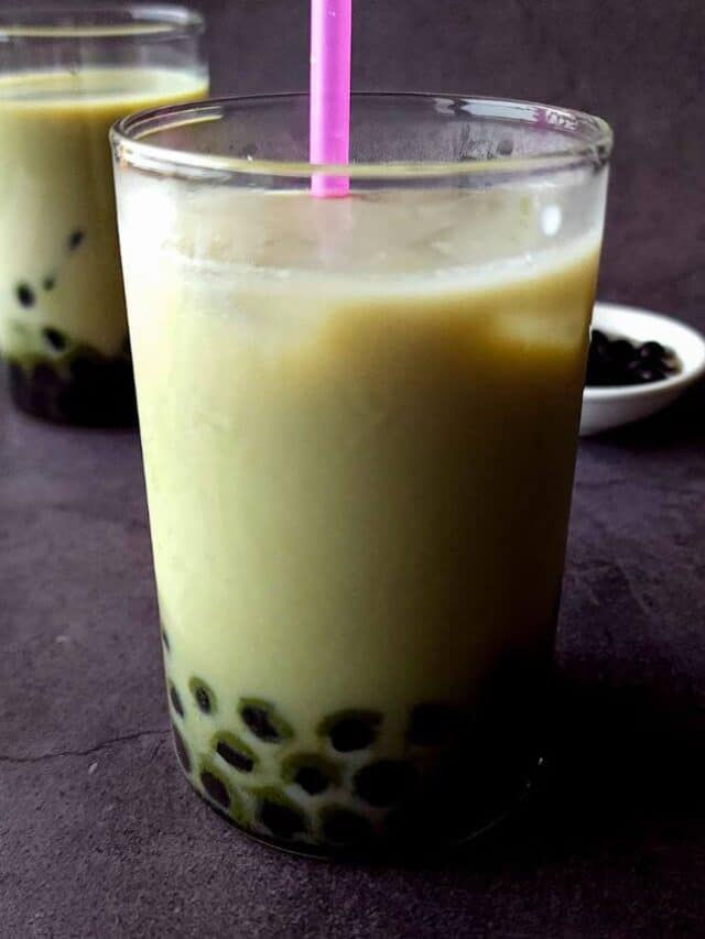 Matcha boba tea - Greenbowl2soul