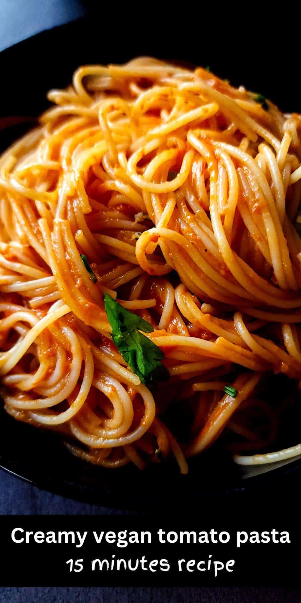 Creamy vegan tomato pasta - Greenbowl2soul