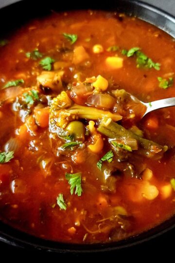 Easy frozen vegetable soup - Greenbowl2soul