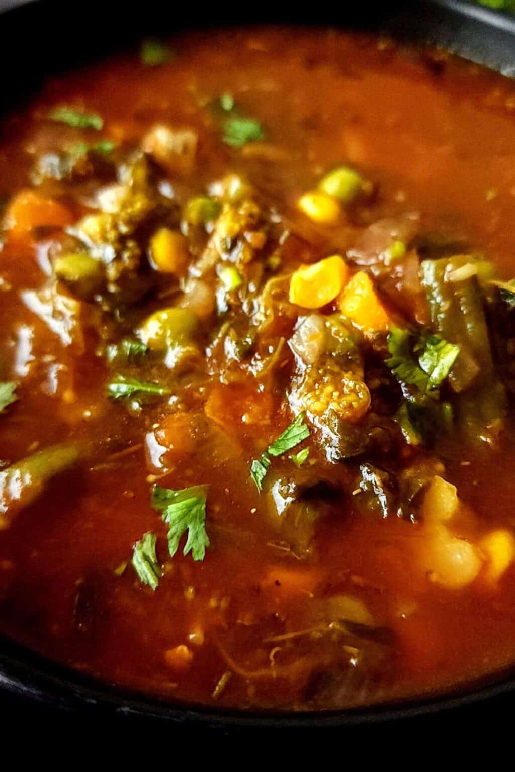 Easy frozen vegetable soup Greenbowl2soul