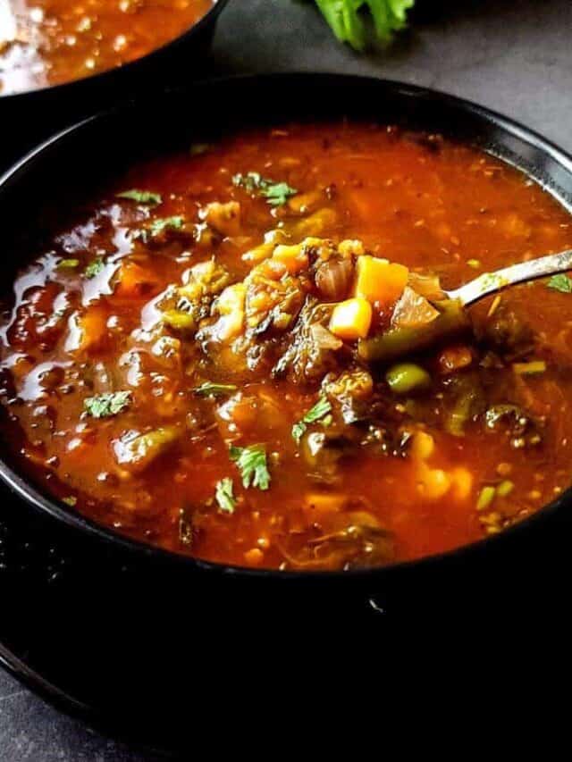 Soup with frozen vegetables - Greenbowl2soul